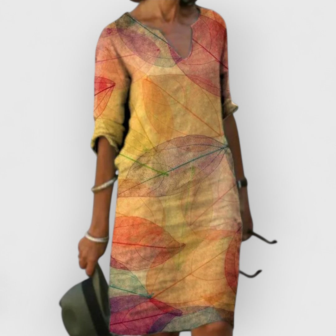 Victoria | Premium Leinen Maxikleid