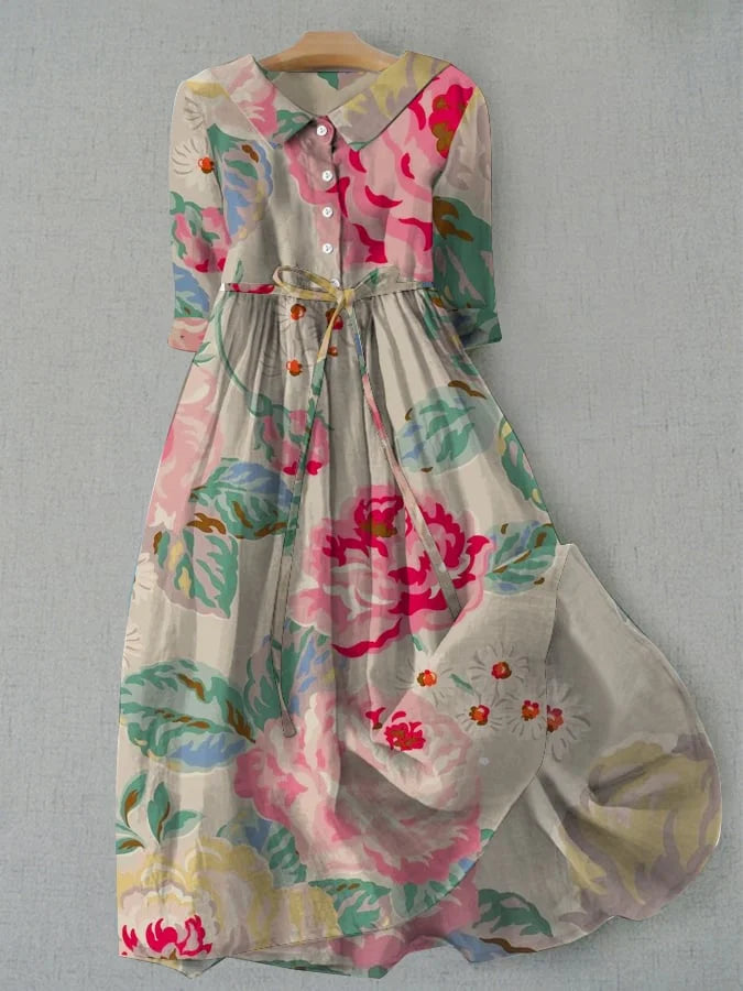 Livia | Vintage-Kleid mit Blumenmuster