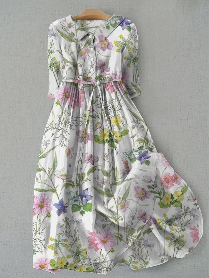 Queeny | Vintage-Kleid mit Blumenmuster