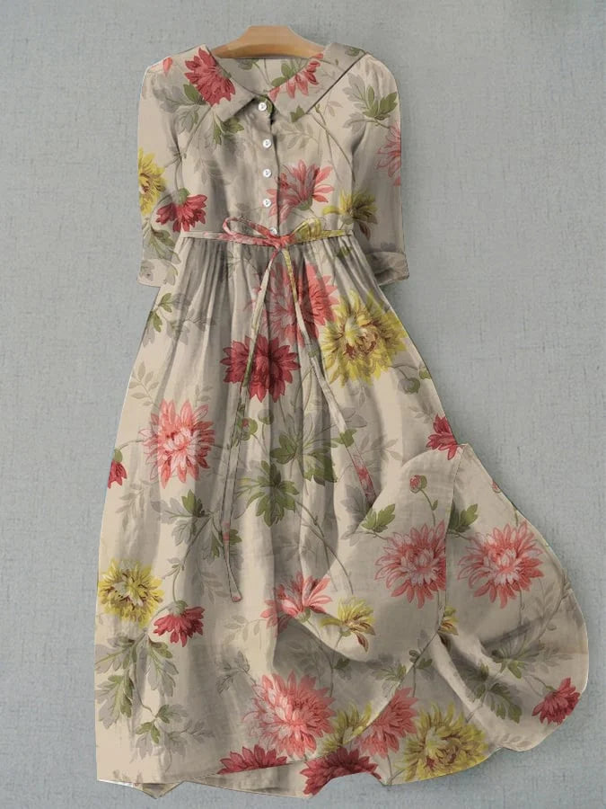 Zara | Vintage-Kleid mit Blumenmuster
