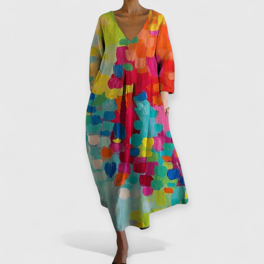 Claire | Kleid Premium Elegant V-Ausschnitt