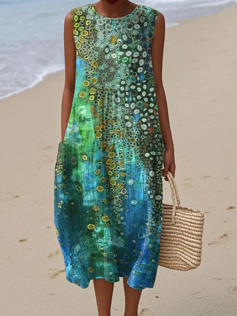 Milley | Kunstvolles Strandkleid