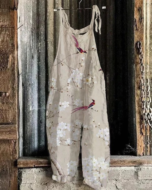 Lorine | Vintage Jumpsuit Premium Weites Bein
