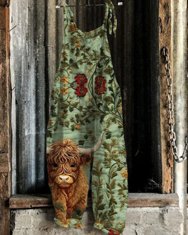 Milla | Vintage Jumpsuit Premium Weites Bein