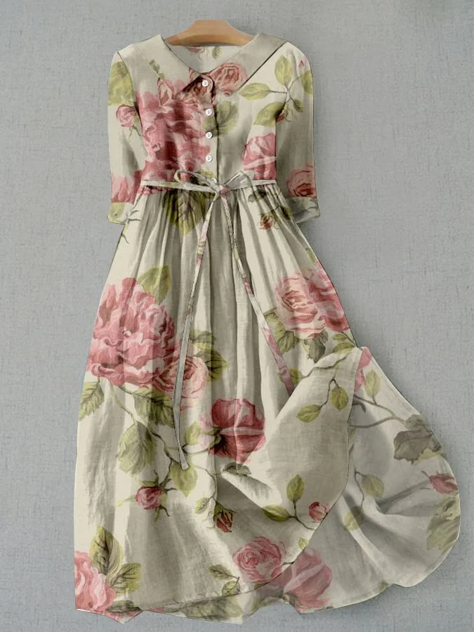 Leonie | Vintage-Kleid mit Blumenmuster