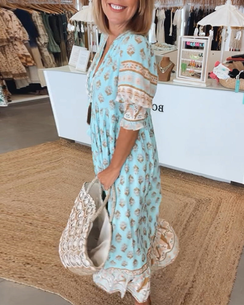 Janifel | Midikleid mit V-Ausschnitt