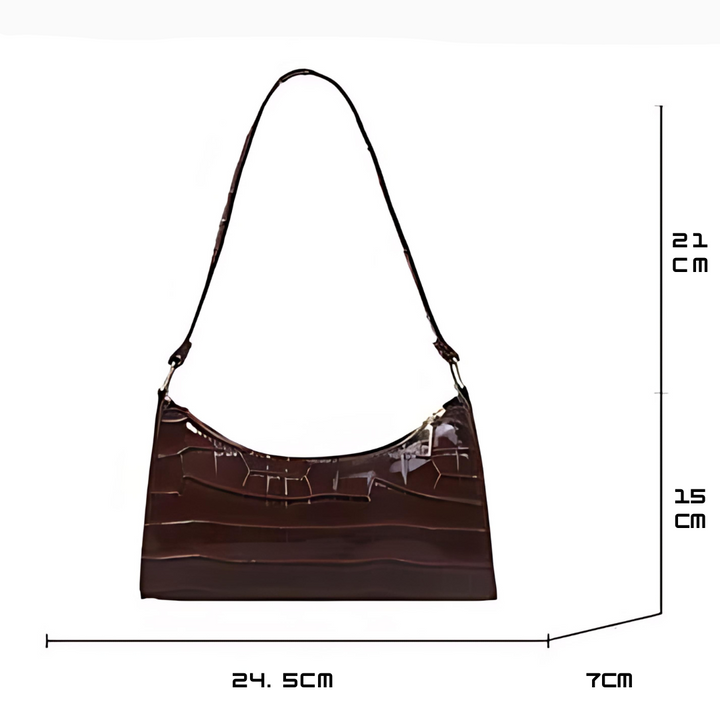 Melina | Glänzende Leder Tasche