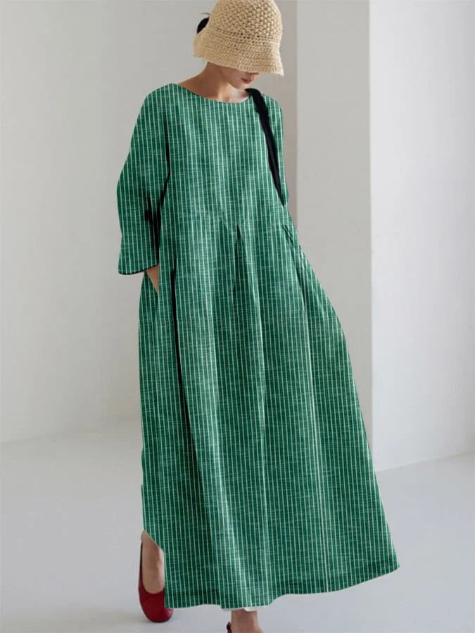 Olivia | Elegantes Streifenkleid