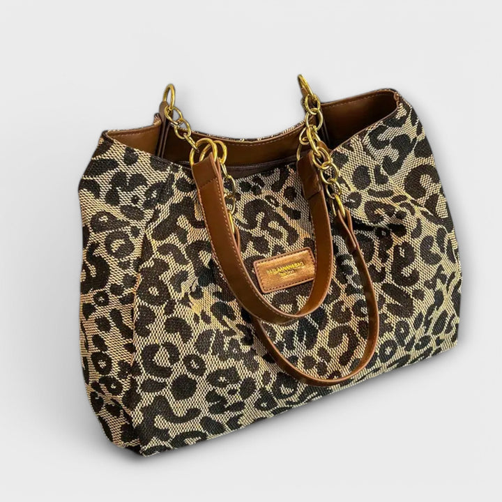 Marina | Leoparden Canvas Tasche