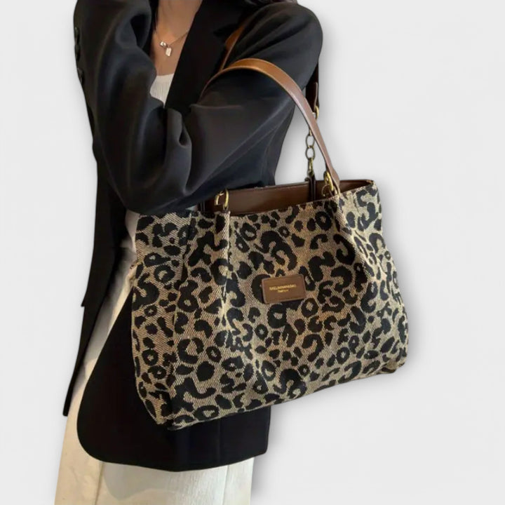 Marina | Leoparden Canvas Tasche
