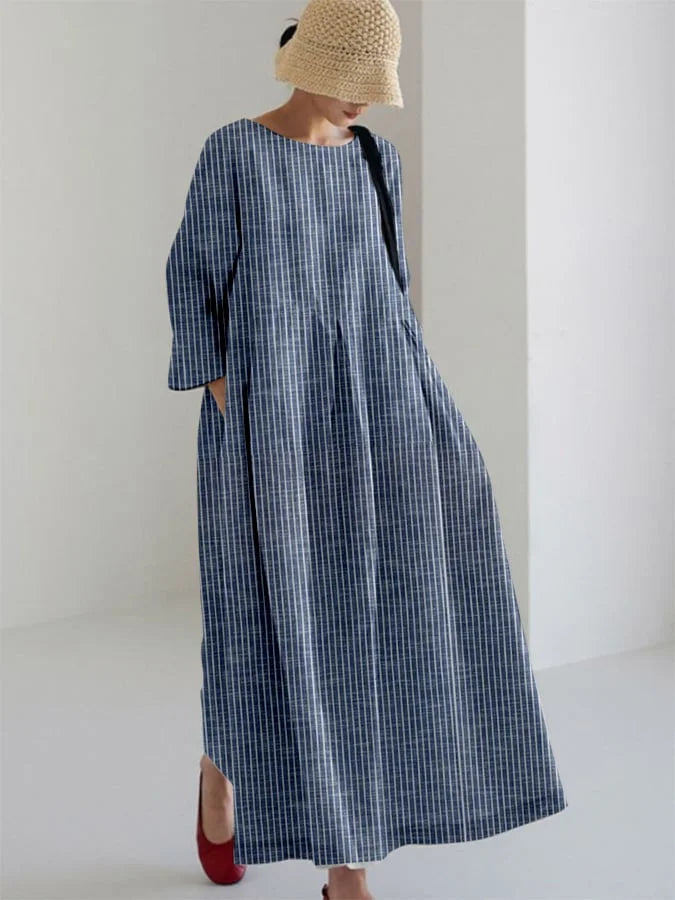 Thea | Elegantes Streifenkleid