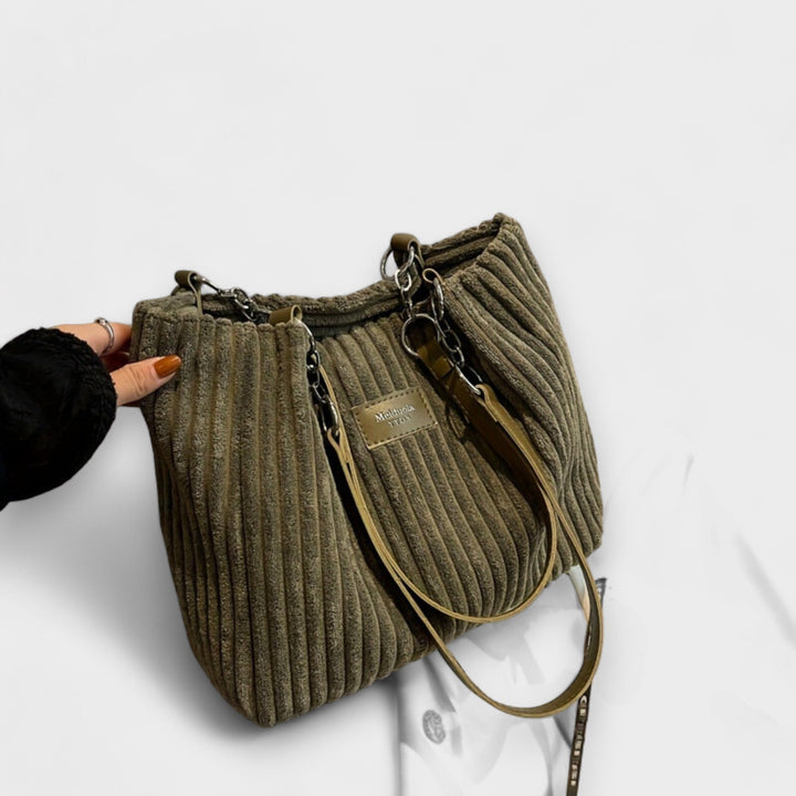Melissa | Weiche Cord-Schultertasche