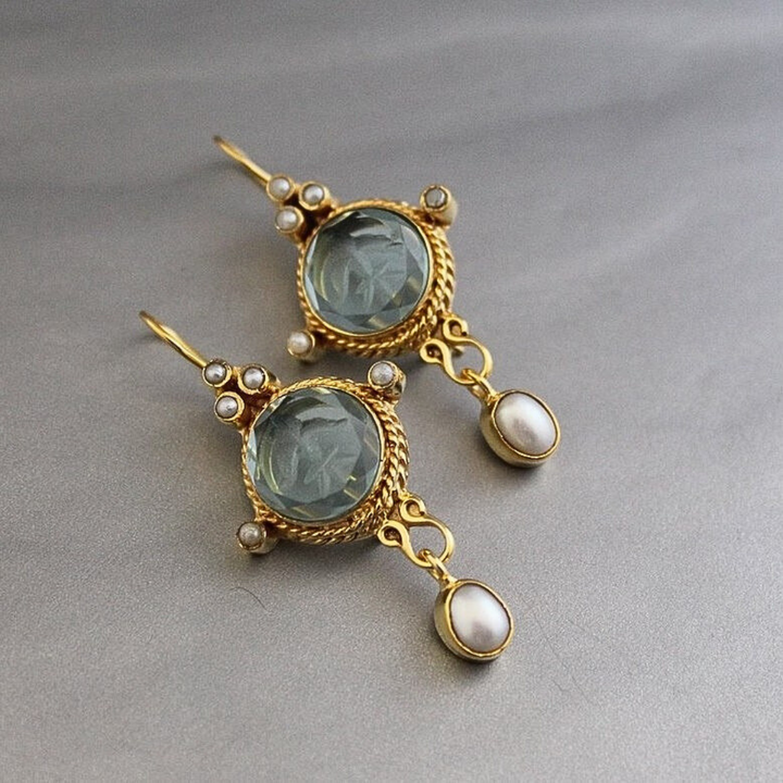 Merena | Vintage-Ohrringe mit Perle