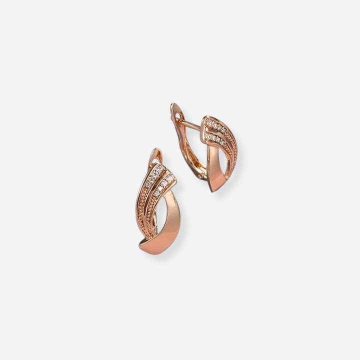 Paris | Elegante Ohrringe mit eingelegten Steinen