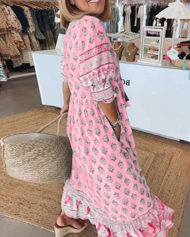 Janifel | Midikleid mit V-Ausschnitt