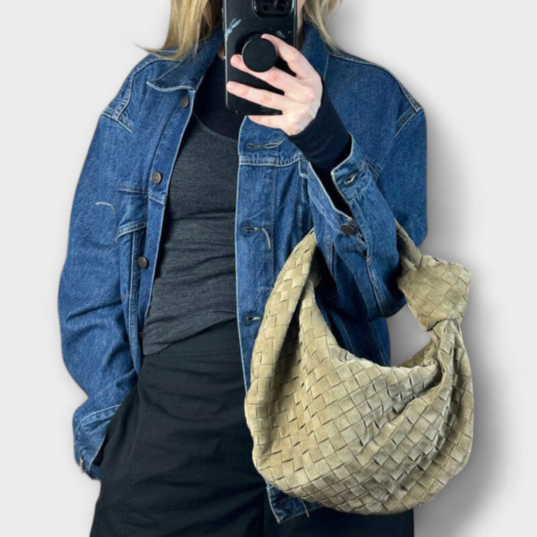 Marlene | Große geflochtene Damenhandtasche