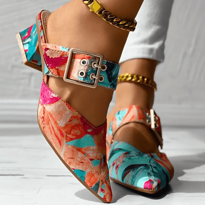 BELLO | Orthopädische Farbakzent-Heels für Damen