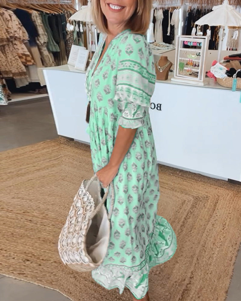Janifel | Midikleid mit V-Ausschnitt