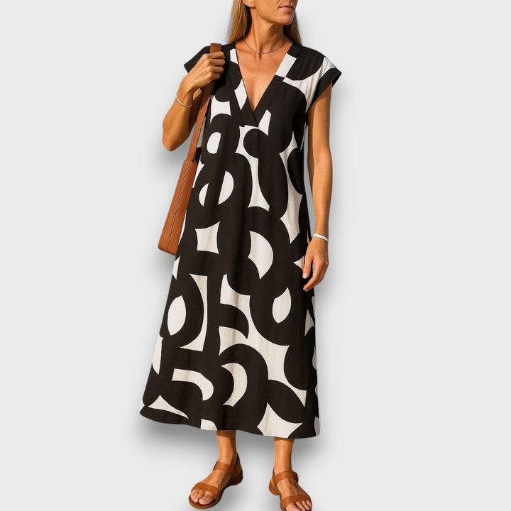 Masha | Luftiges Kleid mit V-Ausschnitt