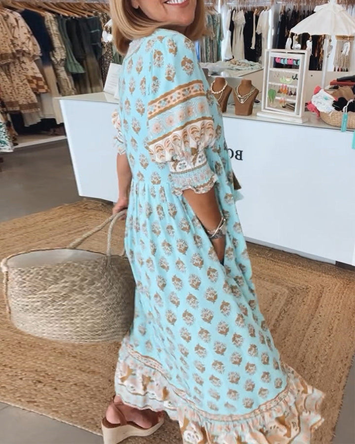 Janifel | Midikleid mit V-Ausschnitt