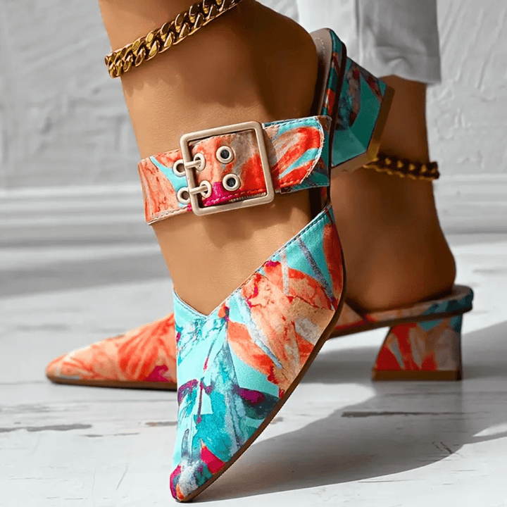 BELLO | Orthopädische Farbakzent-Heels für Damen