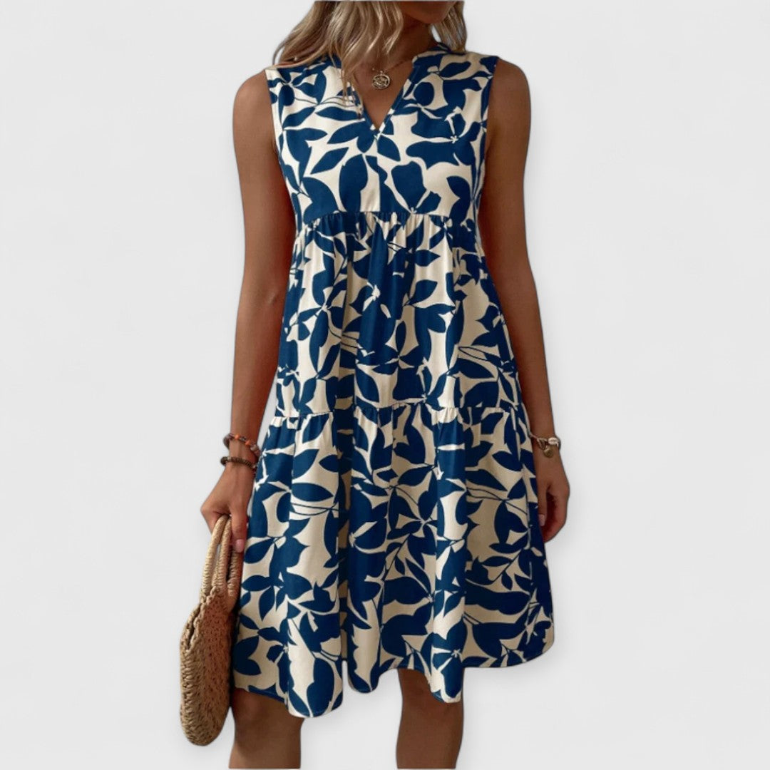 Milcah | Sommerkleid Blattdruck