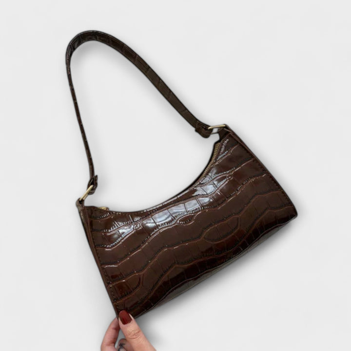 Melina | Glänzende Leder Tasche