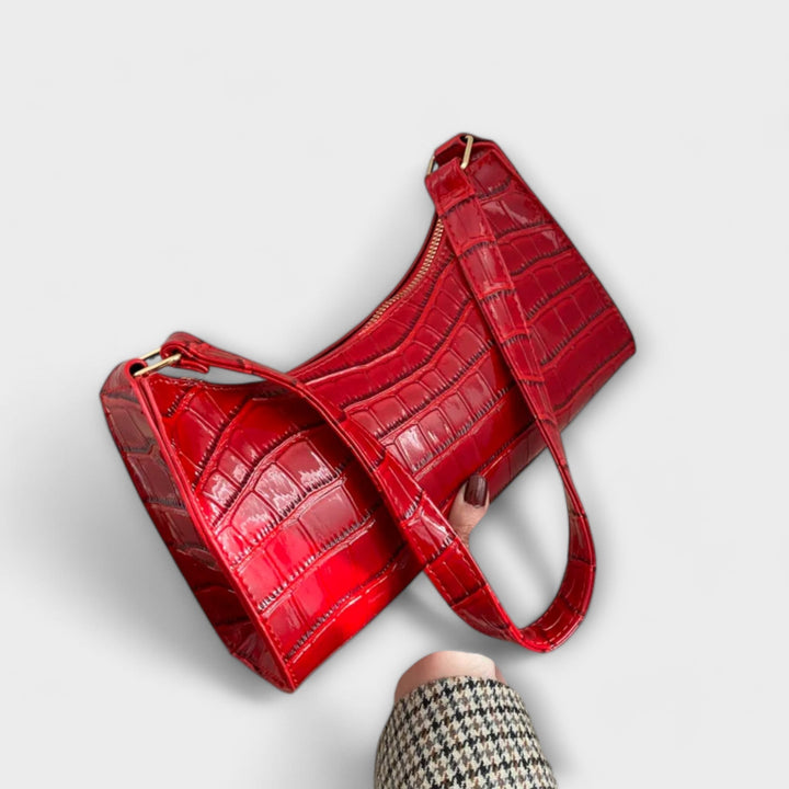 Melina | Glänzende Leder Tasche