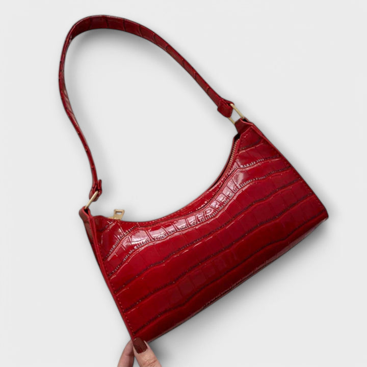 Melina | Glänzende Leder Tasche
