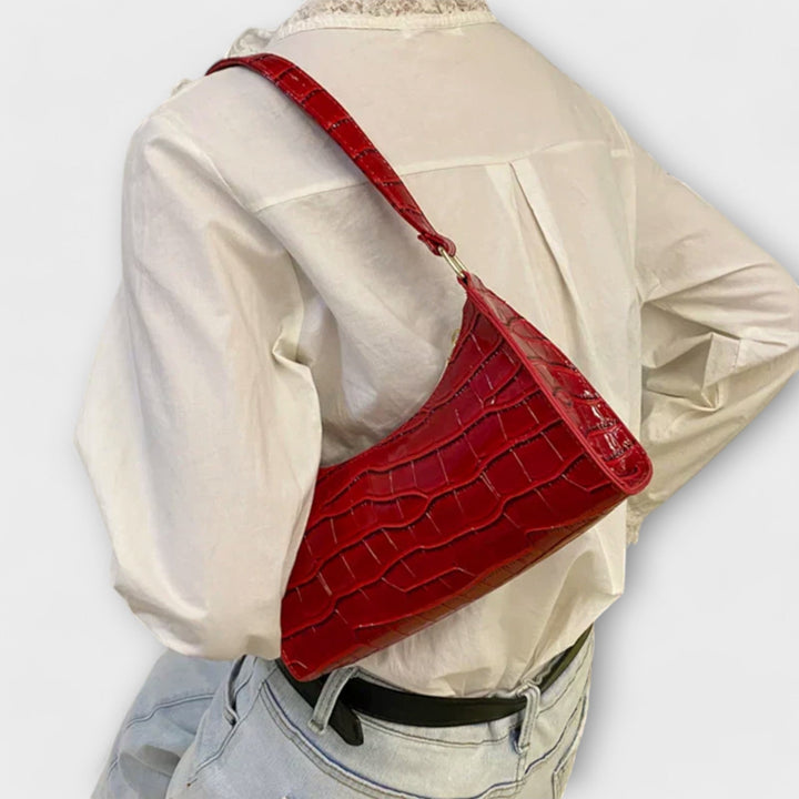 Melina | Glänzende Leder Tasche