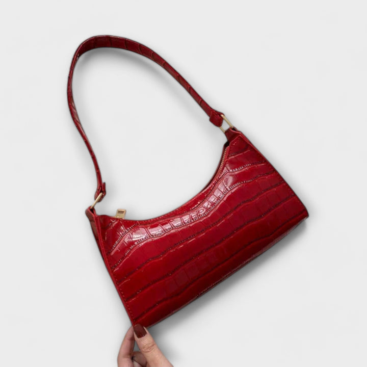 Melina | Glänzende Leder Tasche