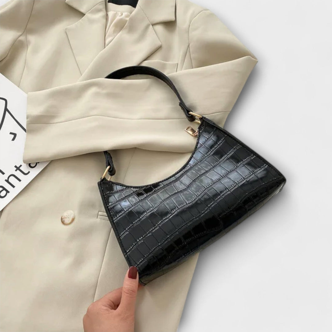 Melina | Glänzende Leder Tasche