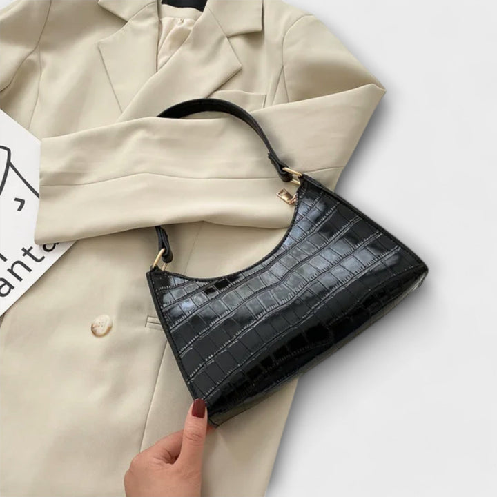 Melina | Glänzende Leder Tasche