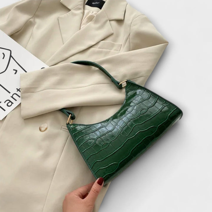 Melina | Glänzende Leder Tasche