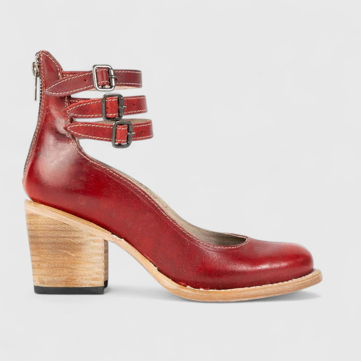 Eleanor | Orthopädische Vintage-Heels mit Knöchelriemen