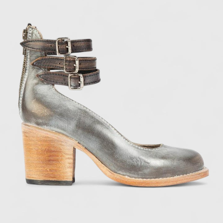 Eleanor | Orthopädische Vintage-Heels mit Knöchelriemen