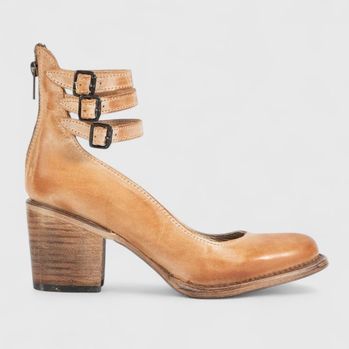 Eleanor | Orthopädische Vintage-Heels mit Knöchelriemen