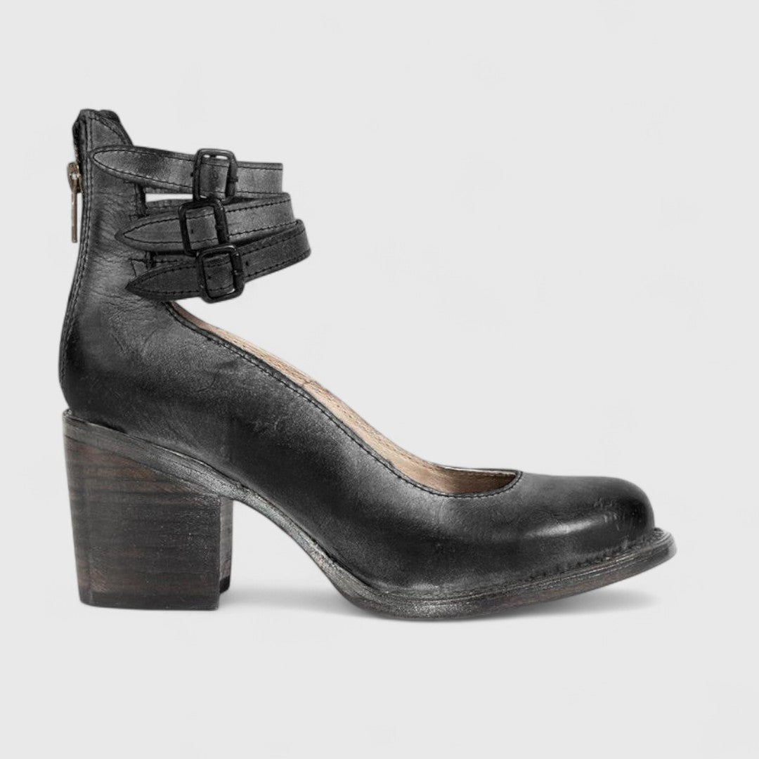 Eleanor | Orthopädische Vintage-Heels mit Knöchelriemen