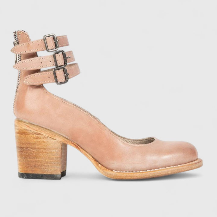 Eleanor | Orthopädische Vintage-Heels mit Knöchelriemen