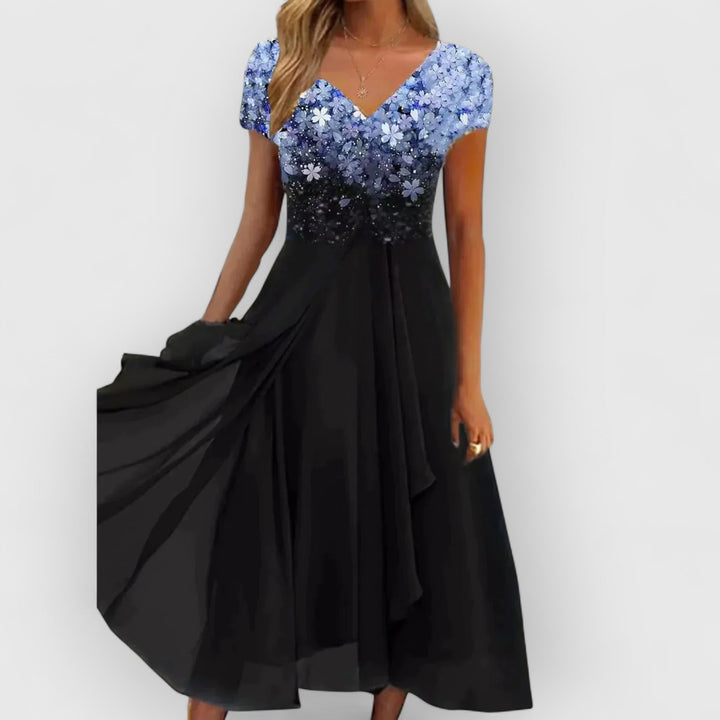 Veronica | Langes Leinenkleid