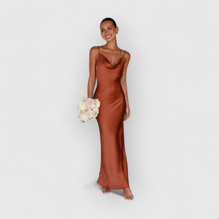 Daira | Elegantes Satinkleid