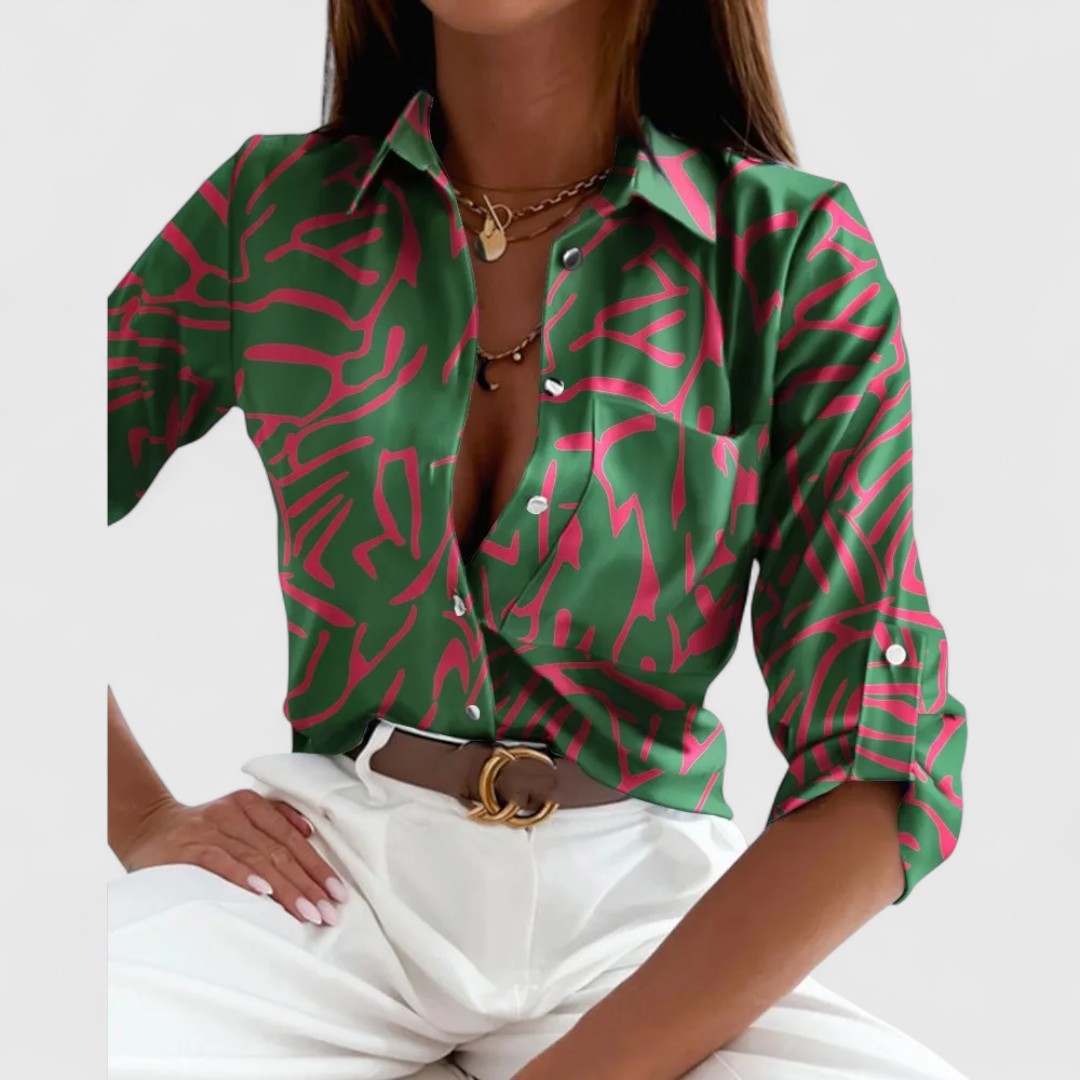 Bethany | elegante abstrakte Bluse