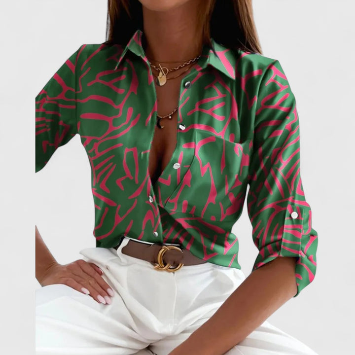 Bethany | elegante abstrakte Bluse
