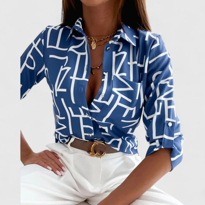 Bethany | elegante abstrakte Bluse