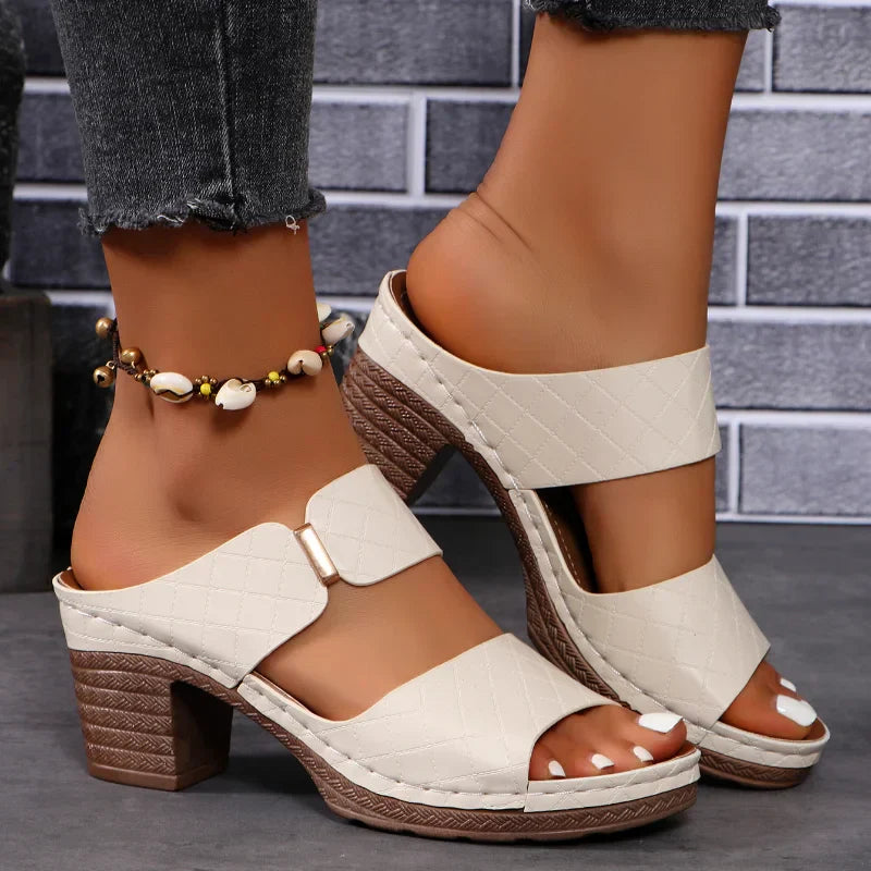 SHARA | Orthopädische Komfortsandalen mit Blockabsatz