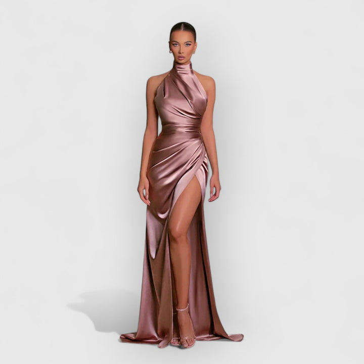 Christine | Elegante Kleid mit Schlitz
