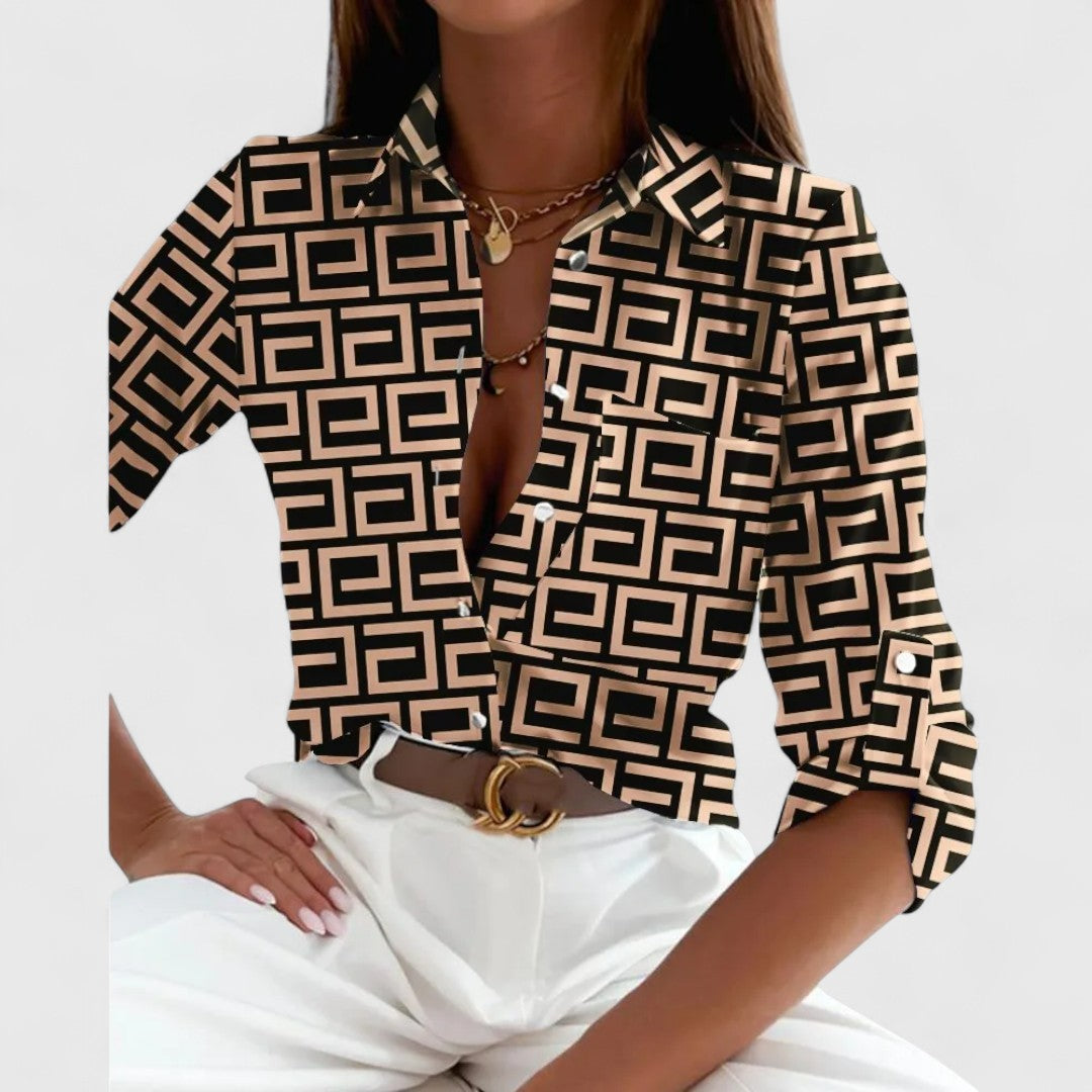 Bethany | elegante abstrakte Bluse