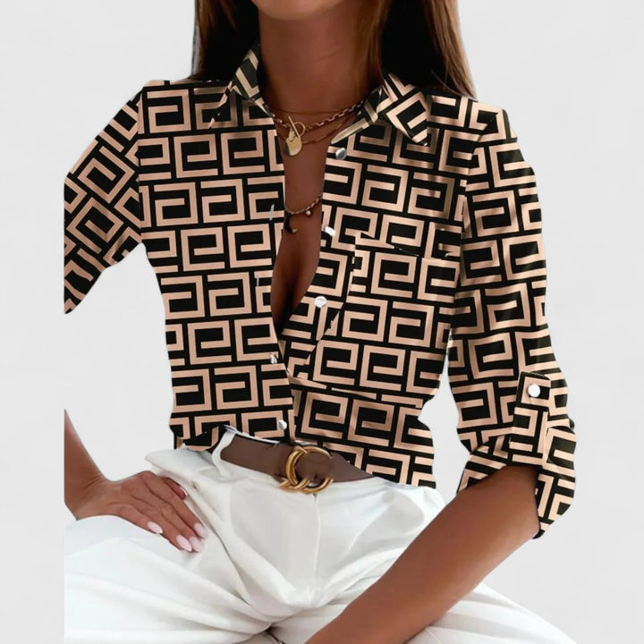 Bethany | elegante abstrakte Bluse