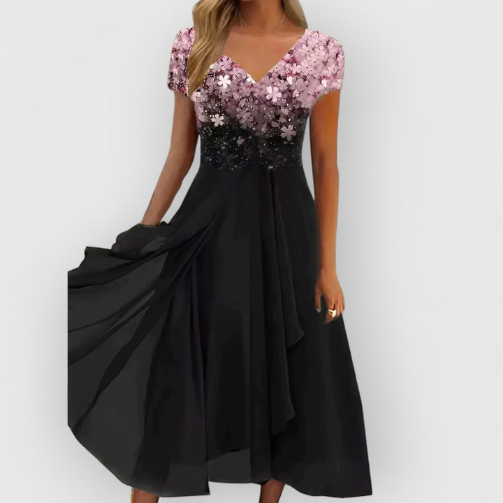 Veronica | Langes Leinenkleid