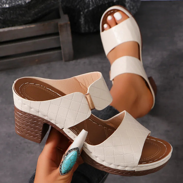 SHARA | Orthopädische Komfortsandalen mit Blockabsatz